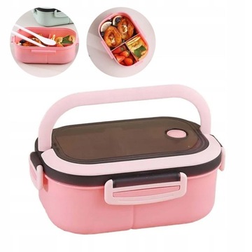 POJEMNIK NA ŻYWNOŚĆ LUNCHBOX DWUPOZIOMOWY 1,2L MIX