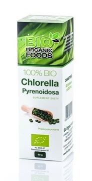 100% BIO CHLORELLA PYRENOIDOSA 80G w tabletkach