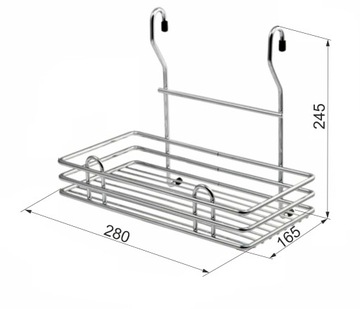 ПЕРИЛЬНАЯ КОРЗИНА, ДВЕРНАЯ КОРЗИНА, КОРЗИНА ДЛЯ СПЕЦИЙ, фурнитура, хром, серебро