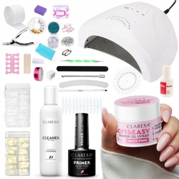 Zestaw budujący żel 12g CLARESA primer lampa tipsy