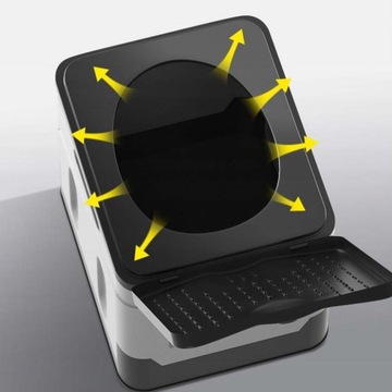ПОРТАТИВНЫЙ ТУРИСТИЧЕСКИЙ ТУАЛЕТ, СКЛАДНОЕ ВЕДРО ДЛЯ КЕМПИНГА, 20Л