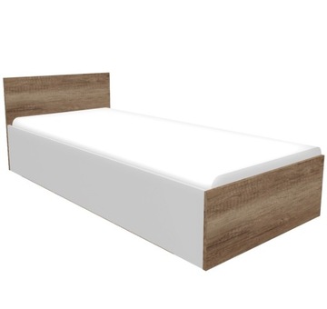 Кровать ANDREA 100х200см с ящиком из каштана и венге