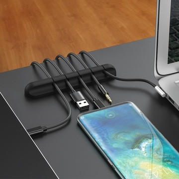 ORGANIZER DO KABLI PRZEWODÓW NA BIURKO UCHWYT 3M