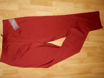 ULLA POPKEN nowe wiśniowe spodnie prosta nogawka r.44~falek18