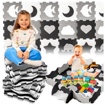 SENSORYCZNE PUZZLE MATA PIANKOWA OCHRONNA EDYKACYJBE SKŁADANE DUŻE DZIECI