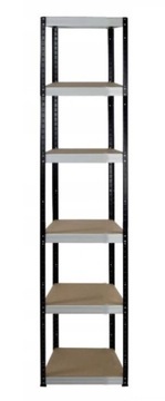 Regał metalowy magazynowy Helios 196x30x30 6p BW
