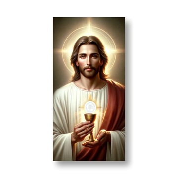 Baner na Boże Ciało, Jezus 100x200 cm, dekoracja, Ozdoba na Ołtarz