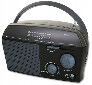 ПОРТАТИВНОЕ РАДИО AM/FM АНАЛОГОВАЯ ТЕЛЕСКОПИЧЕСКАЯ АНТЕННА С РУЧКОЙ