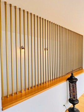 Balustrada pionowa stalowa wewnętrzna harfa na schody SB-11/4 20x20mm 3,9mb