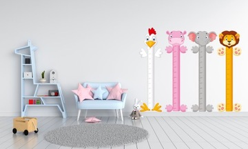 Наклейка на стену с диаграммой роста Лев