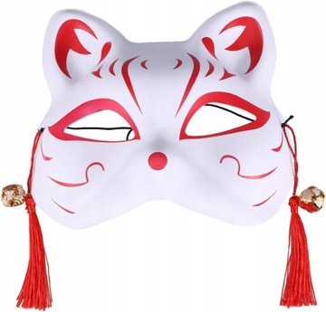 Kabuki Kitsune maska z tworzywa sztucznego kot