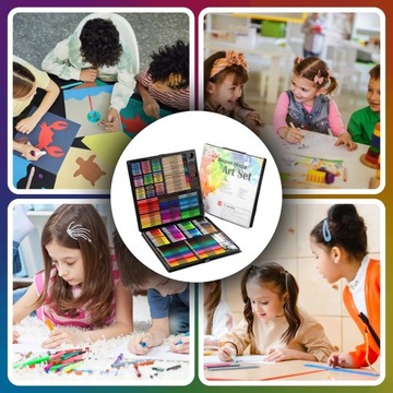 ЧЕМОДАН ХУДОЖЕСТВЕННЫЕ ХУДОЖЕСТВЕННЫЕ ЦЕНЦИЛИ МАРКЕРЫ КРАСКИ БЕСПЛАТНЫЙ РОЖДЕСТВЕНСКИЙ ПОДАРОК ​​x2