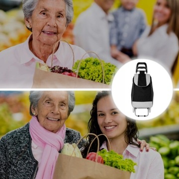 КАРТРИДЖ ДЛЯ ПОКУПОК СУМКА НА КОЛЕСАХ ПРОЧНЫЙ ПРОЧНЫЙ СКЛАДНОЙ КАРМАН