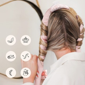 ПЛЁВКА ДЛЯ ЗАВИВКИ ВОЛОС КУДРЫ ЛЕНТА С РЕЗИНОВОЙ ПРЯЖКОЙ КЕПКА