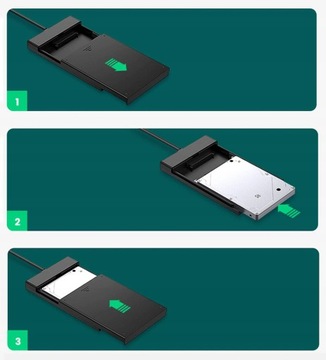 UGREEN CASE USB 3.0 ДЛЯ ВНЕШНЕГО ЖЕСТКОГО ДИСКА SATA III SSD HDD 2,5