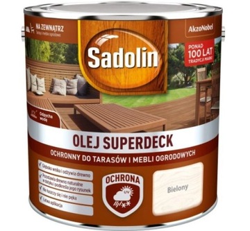 OLEJ DO DREWNA SUPERDECK BIELONY 2,5L SADOLIN