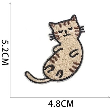 Вышивка термо -патч для одежды 15 разных кошек