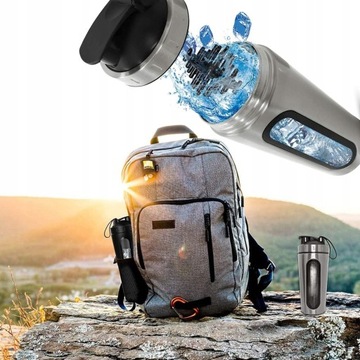 SHAKER 700ml BIDON BIAŁKO SZEJKER DO ODŻYWEK Nowy