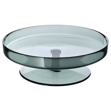 PÓŁMISEK SZKŁO SZARY 29 cm OMBONAD IKEA