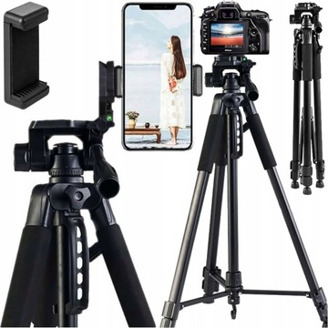 Statyw Fotograficzny wysoki 170 do Aparatu Kamery GoPro Uchwyt na telefon