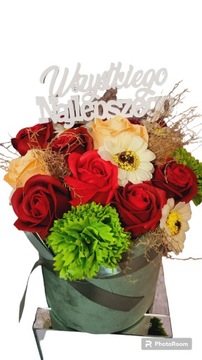 Цветочная Коробка Мыло Цветы Подарок