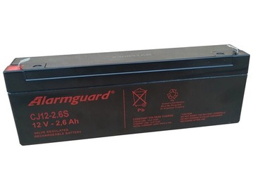 Akumulator AGM Alarmguard CJ12-2.6 12V 2.6Ah zabawka kasa alarm wersja S