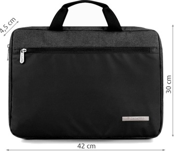 Сумка для ноутбука 15,6 женская мужская тонкая легкая вместительная сумка ZAGATTO