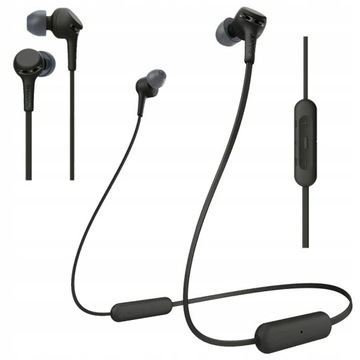 CZARNE SŁUCHAWKI BEZPRZEWODOWE SONY WI-XB400 EXTRA BASS, BLUETOOTH, 15H