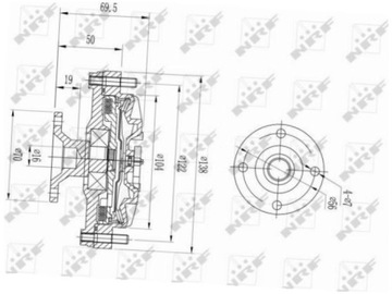 SPOJKA VENTILÁTOR DAIHATSU FEROZA 1.6 88-99 TERIOS J1 1.3 97-00