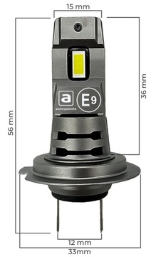 Светодиодные лампы H7 Сертификат 80W 20000LM 6500K +1000% canbus Strong 2 шт.