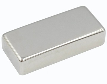 MOCNY MAGNES NEODYMOWY PŁYTKOWY 40x15x10 / MAGNESY NEODYMOWE /