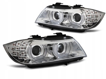 Lampy przód BMW E90 E91 XENON LED Angel ringi 3D