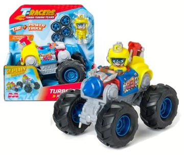 T-RACERS Pojazd Power Truck Turbo Digger Figurka