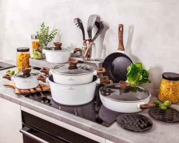 НАБОР ПОТЕНТОВ 15 EL БЕЛЫЕ ПОТЫ, ИНДУКЦИЯ