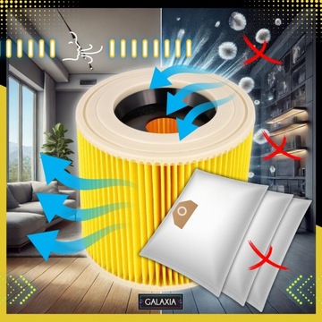Каршерские вакуумные сумки WD3 10x WD 3 WD WD 6 SE 4001 Plus Filter