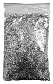 BROKAT sypki do farb, tynków SREBRNY 100 gram