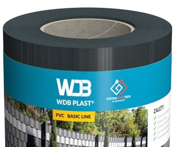Лента для ограждения WDB Basic Line антрацит 7016