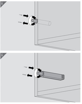 Адаптер для бампера BLUM Tip-ON 76мм серый