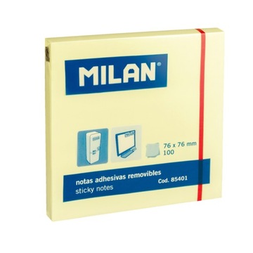 KARTECZKI SAMOPRZYLEPNE NOTES 76x76mm 100 KARTEK MILAN