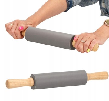 Силиконовая кондитерская доска + скалка Большой коврик Набор XXL Кухонный силикон для теста