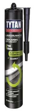 Uszczelniacz Dekarski Bitumiczny Tytan Professional 280ml Czarny Dach Rynna