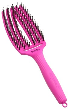 Olivia Garden Finger Brush DUŻA Szczotka do czesania włosów Neon FIOLETOWA