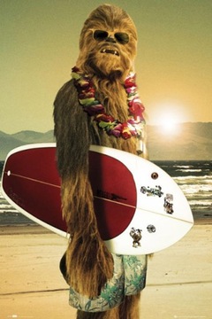 Chewie Deska Surfingowa Star Wars plakat 61x91,5cm