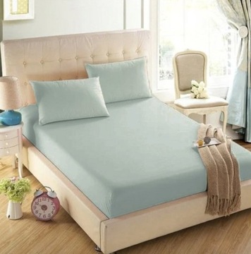 ПРОСТЫНЯ 140Х200СМ +25СМ ИЗ ХЛОПКОВОГО АТЛАСА РАЗНЫЕ ЦВЕТА