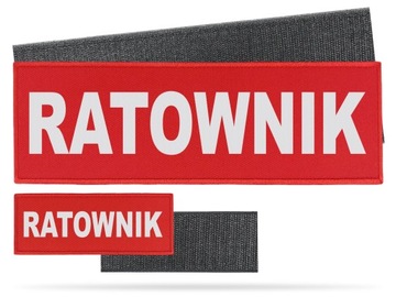 RATOWNIK - NASZYWKA Z RZEPEM W KOMPLECIE TANIEJ