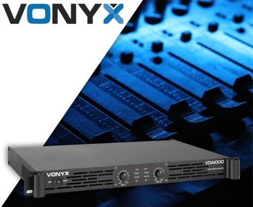 Усилитель мощности 1U 2x 500 Вт Vonyx Professional тихий