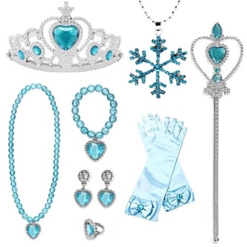 ZESTAW DIADEM BERŁO AMULET KSIĘŻNICZKA ZOSIA SOFIA