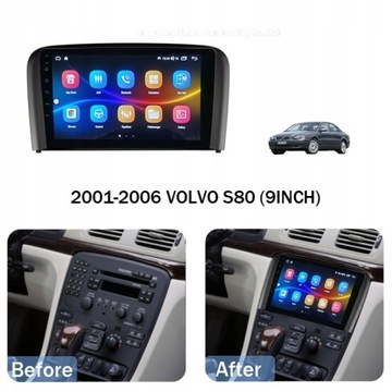 РАДИО ANDROID VOLVO S80 1998-2006 SIM 8 ГБ 128