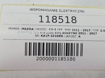 MOTOR SERVO  ELEKTRICKÉ MAZDA CX5 I EVROPA JJ501-001782