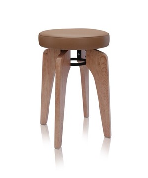 Taboret dębowy KOSMO, siedzisko Florencja 2524